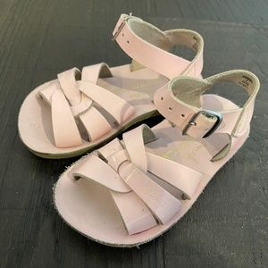 Size 7 Salt Water sandals - light pink